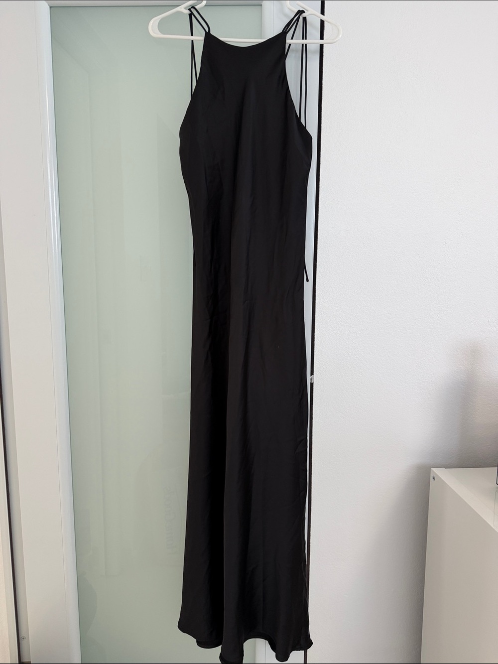 Sans Souci Black Backless Slip Dress